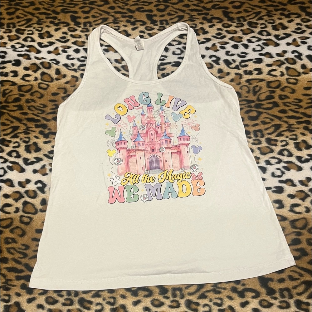 Bella Canvas White Castle Graphic Tank Top